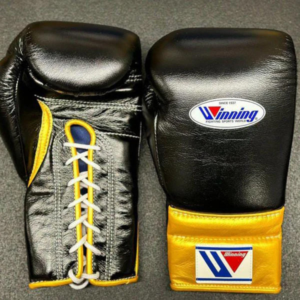 Winning Boxing Gloves Black/Gold Custom