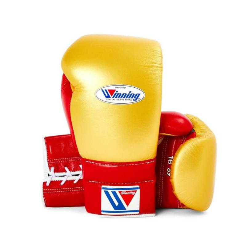 Winning Boxing Gloves Gold/Red Custom
