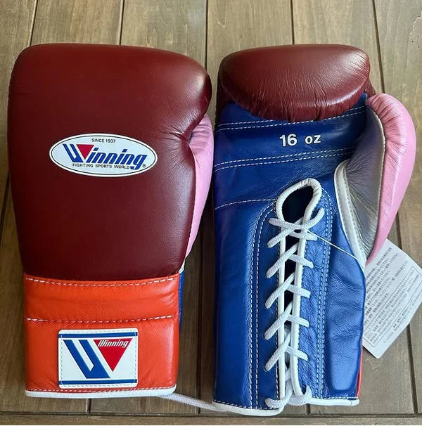 Winning Boxing Gloves Brown/Blue/Orange/Pink Custom