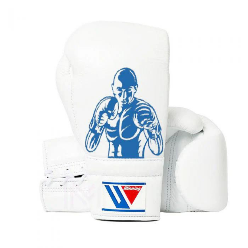 Winning Boxing Set White/Blue Training Kit