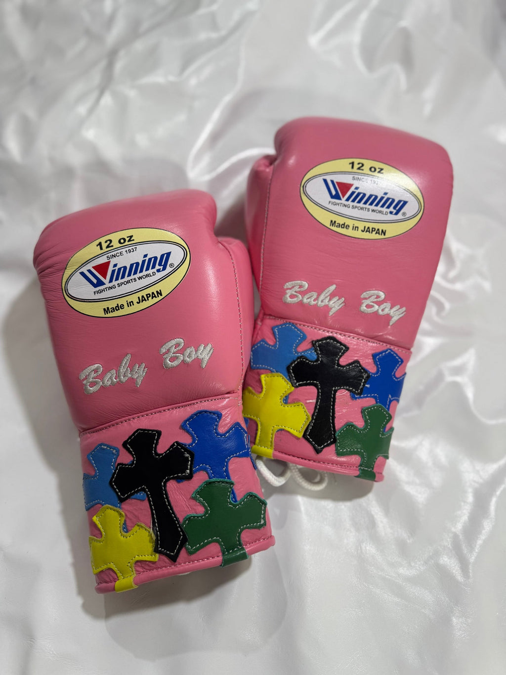 Winning Boxing Set Pink Leather