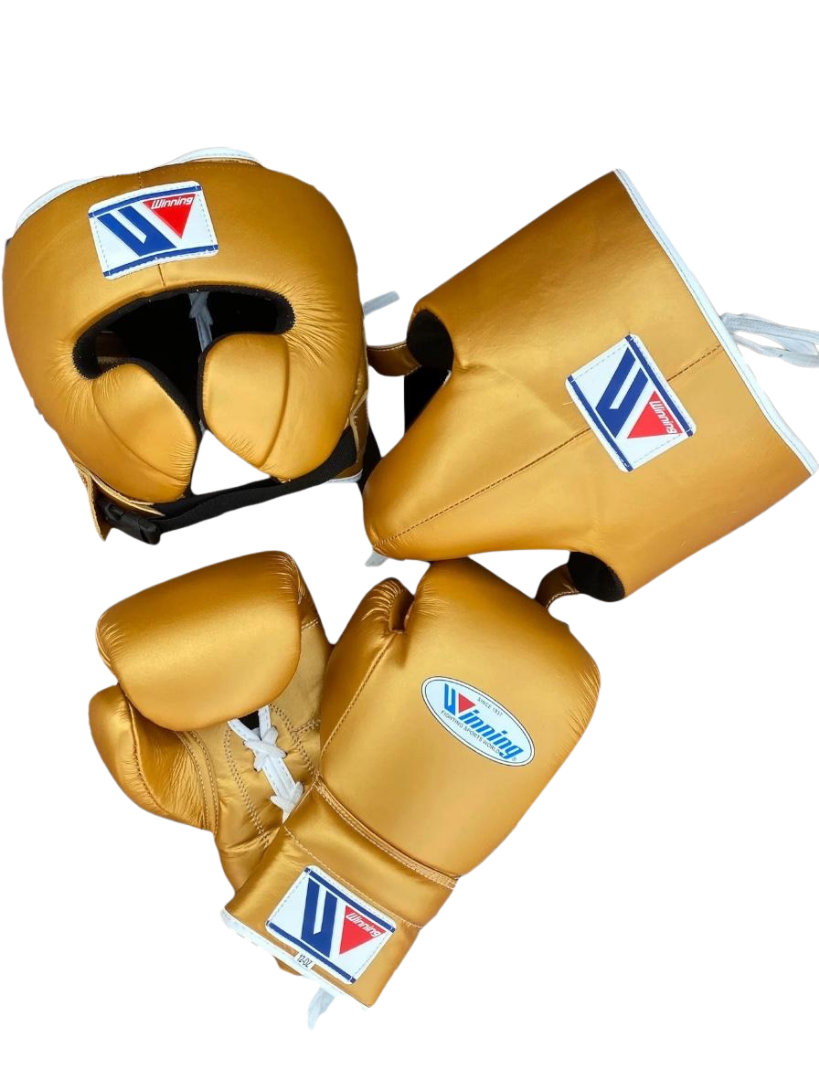 Winning Boxing Set Golden Customizable