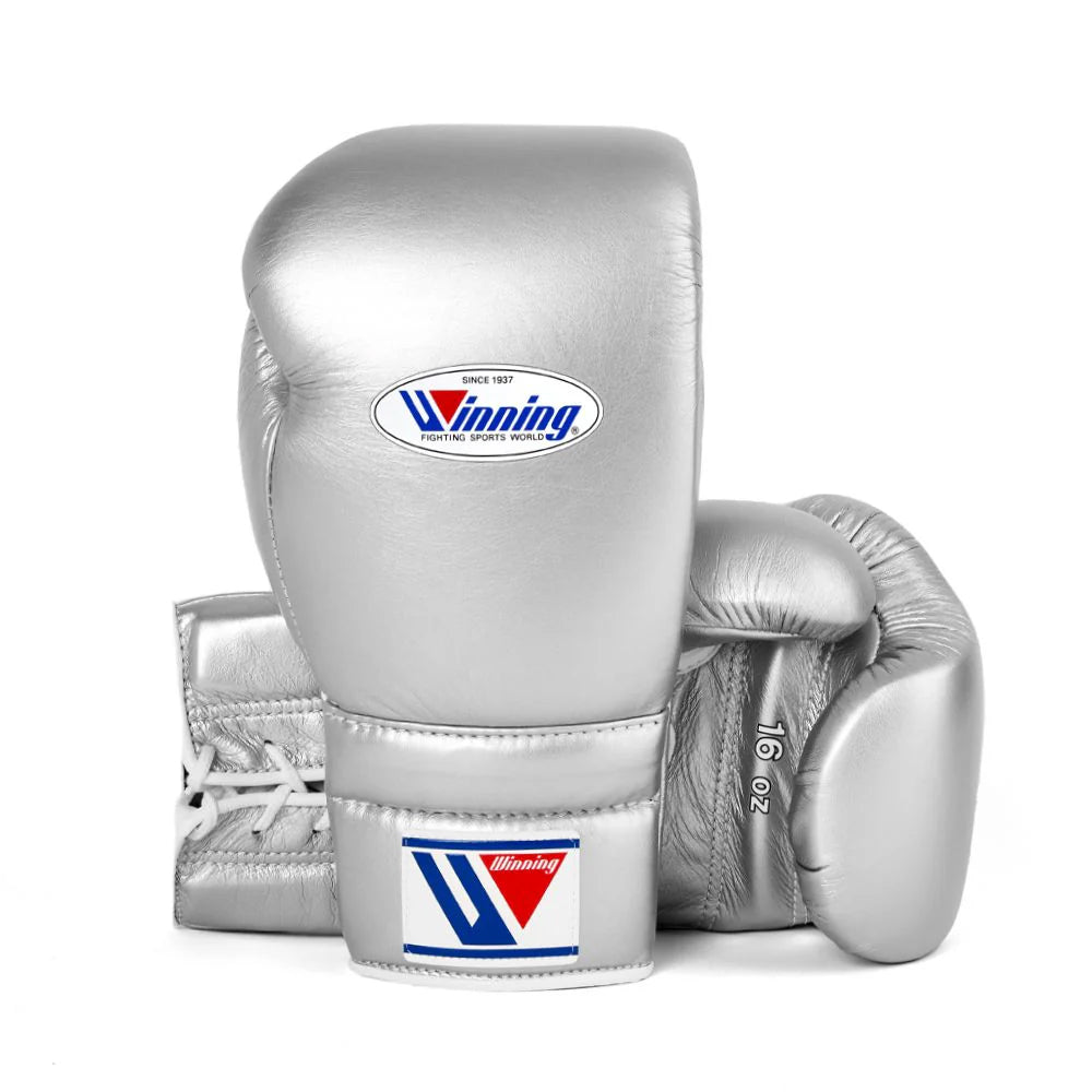 Winning Boxing Gloves Silver Customization