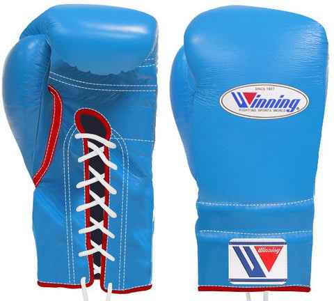 Winning Boxing Gloves Blue/Red Custom Made