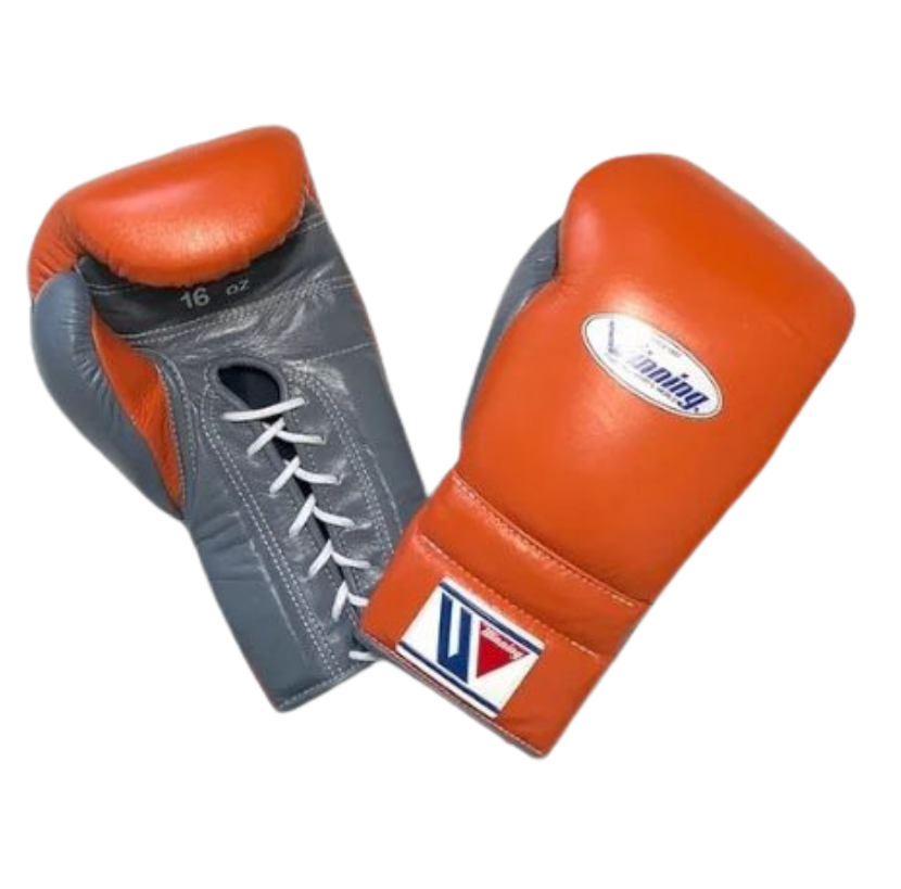Winning Boxing Gloves Orange/Grey Custom
