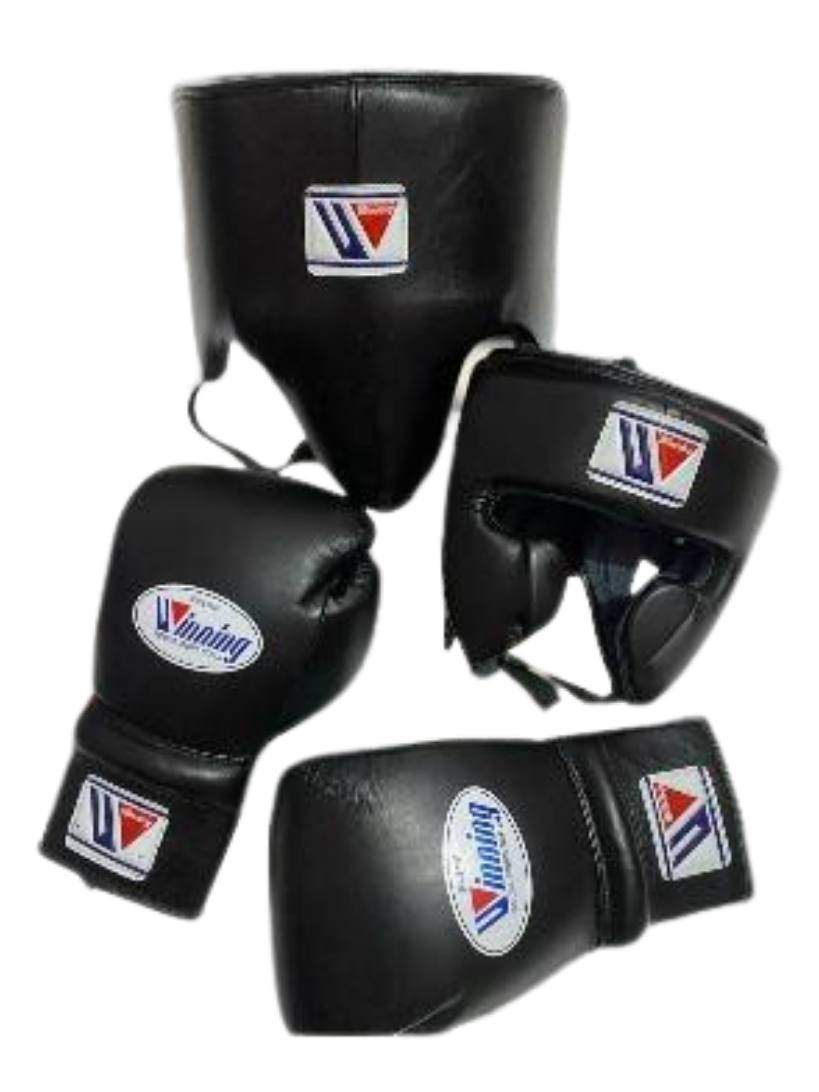 Winning Boxing Set Black Training Kit