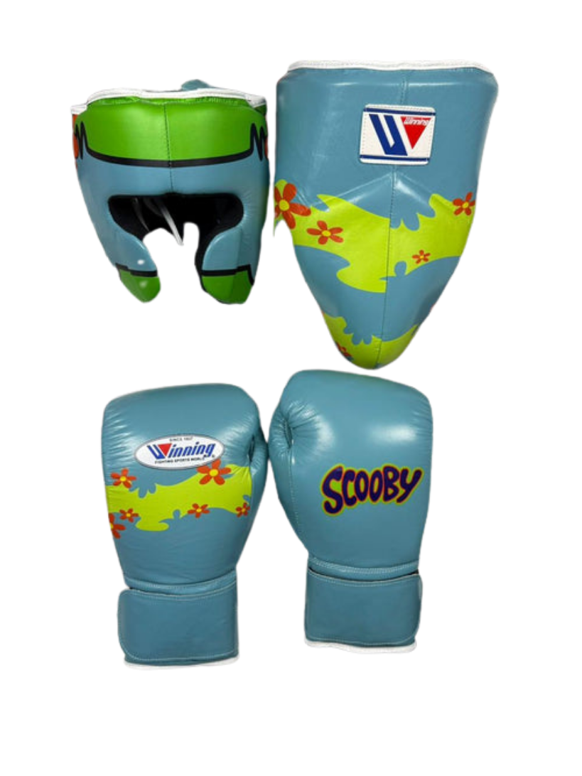 Winning Boxing Gloves Sky -Blue Scooby Style Custom