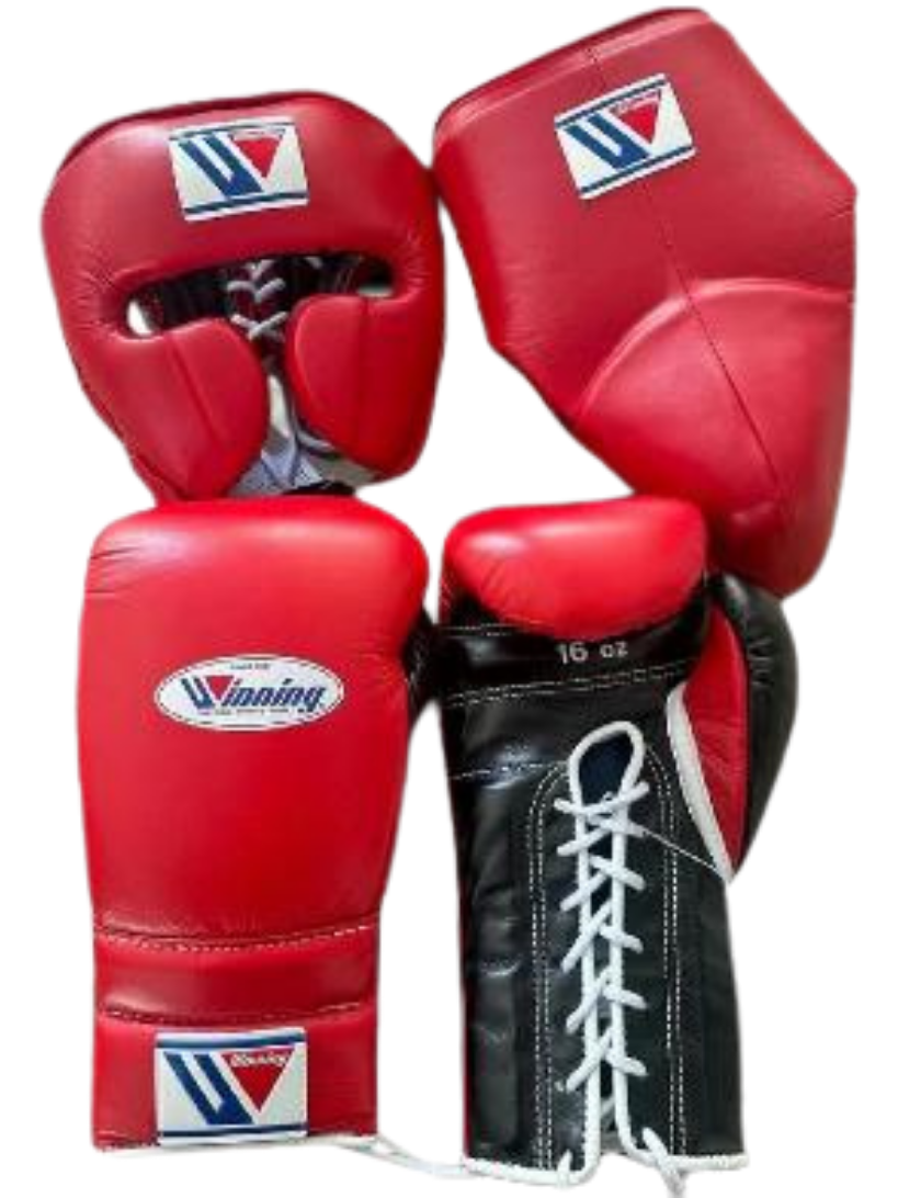 Winning Boxing Set Red/Black Training Kit