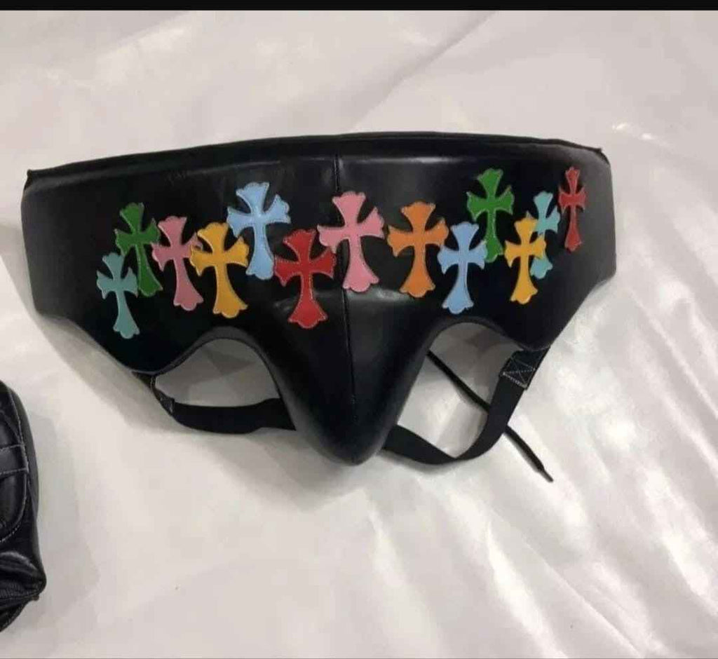 Winning Boxing Set Black Chrome Heart Style Sparring Set