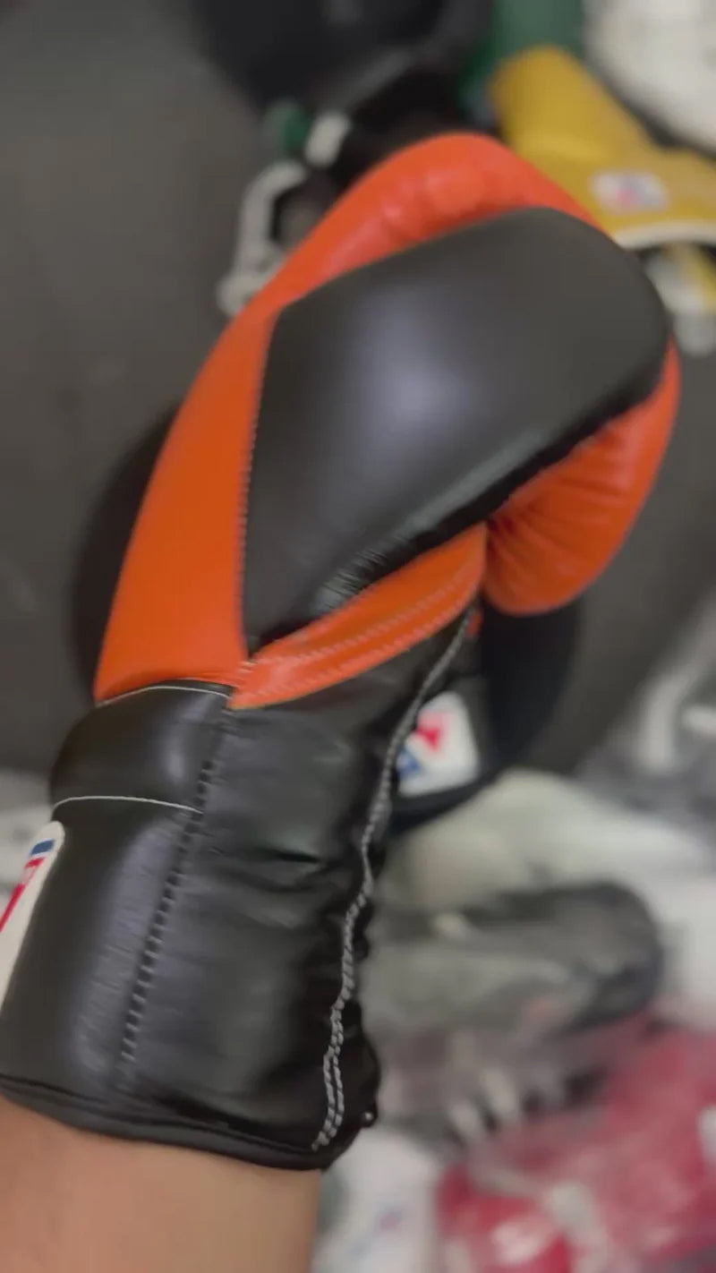 Winning Boxing Gloves Orange/Black Custom