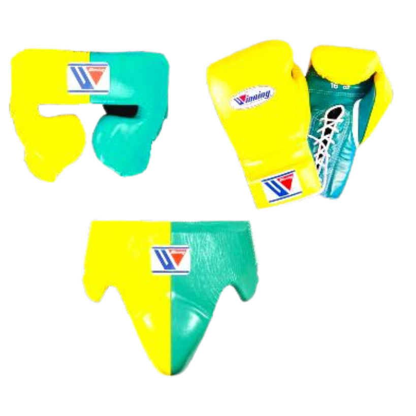 Winning Boxing Set Yellow/Green Customizable