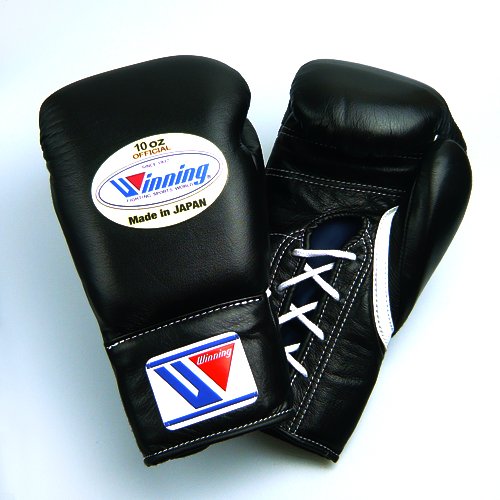 Winning Boxing Gloves Black Custom Made