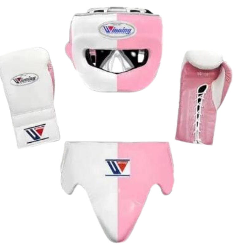 Winning Boxing Set White/Pink Sparring Set