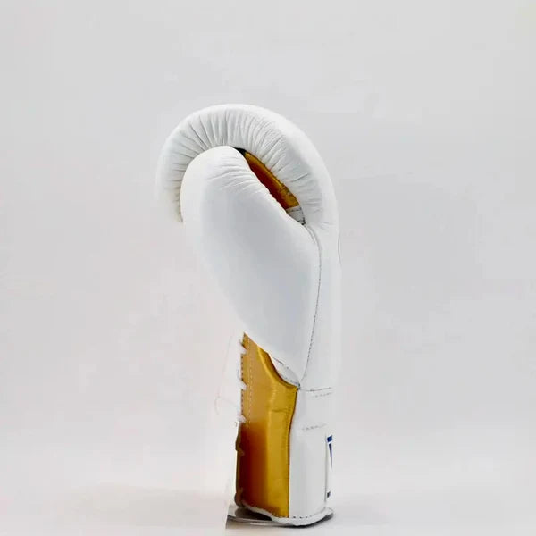 Winning Boxing Gloves White/Gold Custom Made