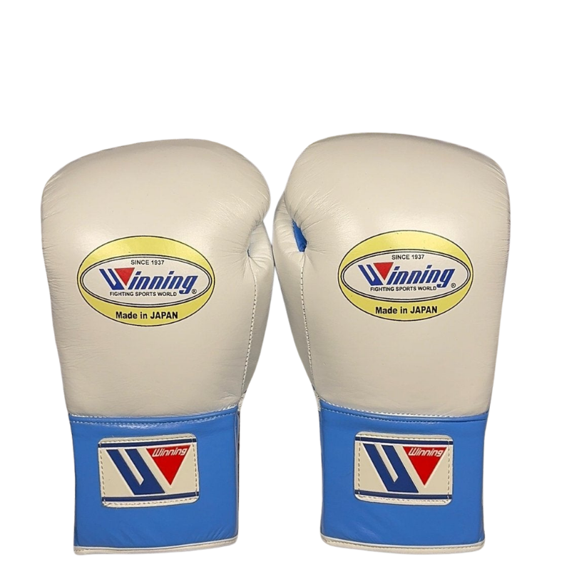 Winning Boxing Gloves White/Blue Customization