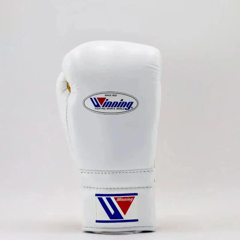 Winning Boxing Gloves White/Gold Custom Made