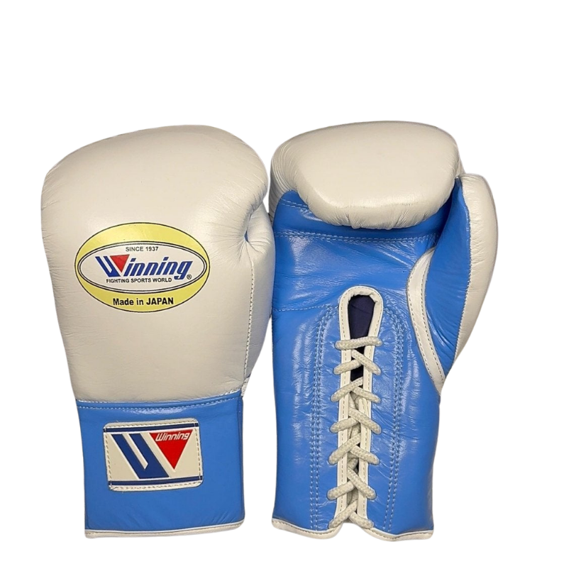 Winning Boxing Gloves White/Blue Customization