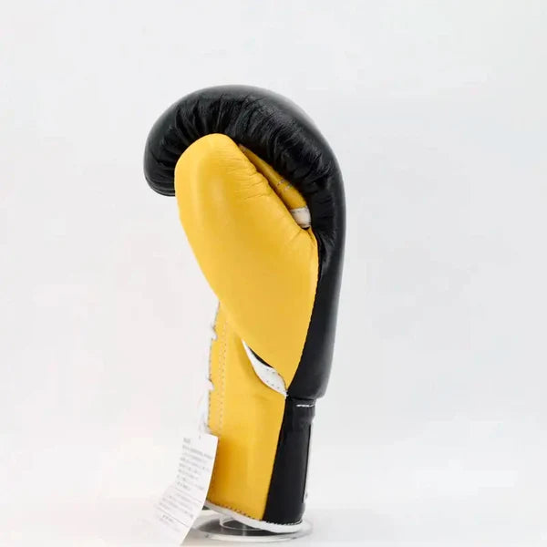 Winning Boxing Gloves Black/Yellow Custom