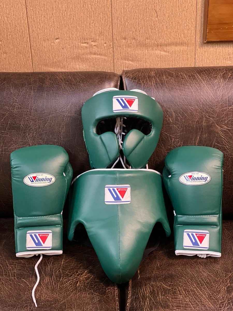 Winning Boxing Set Green Customizable