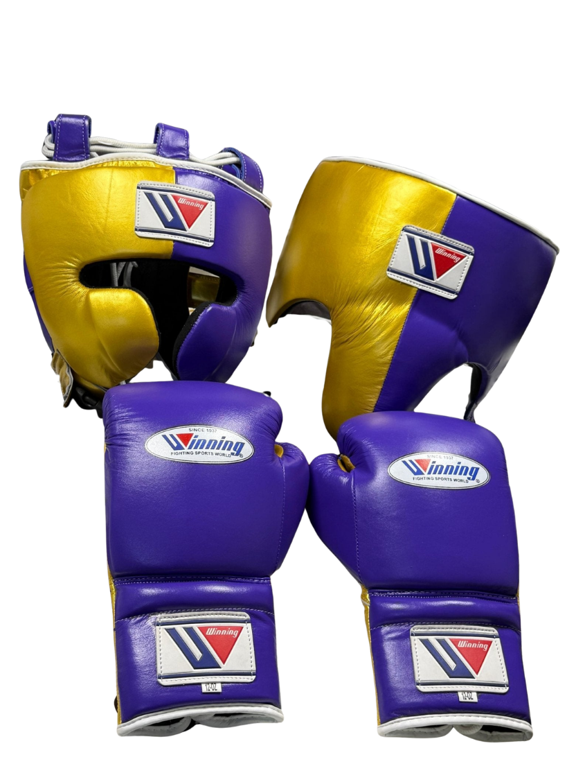 Winning Boxing Set Purple/Gold Customizable