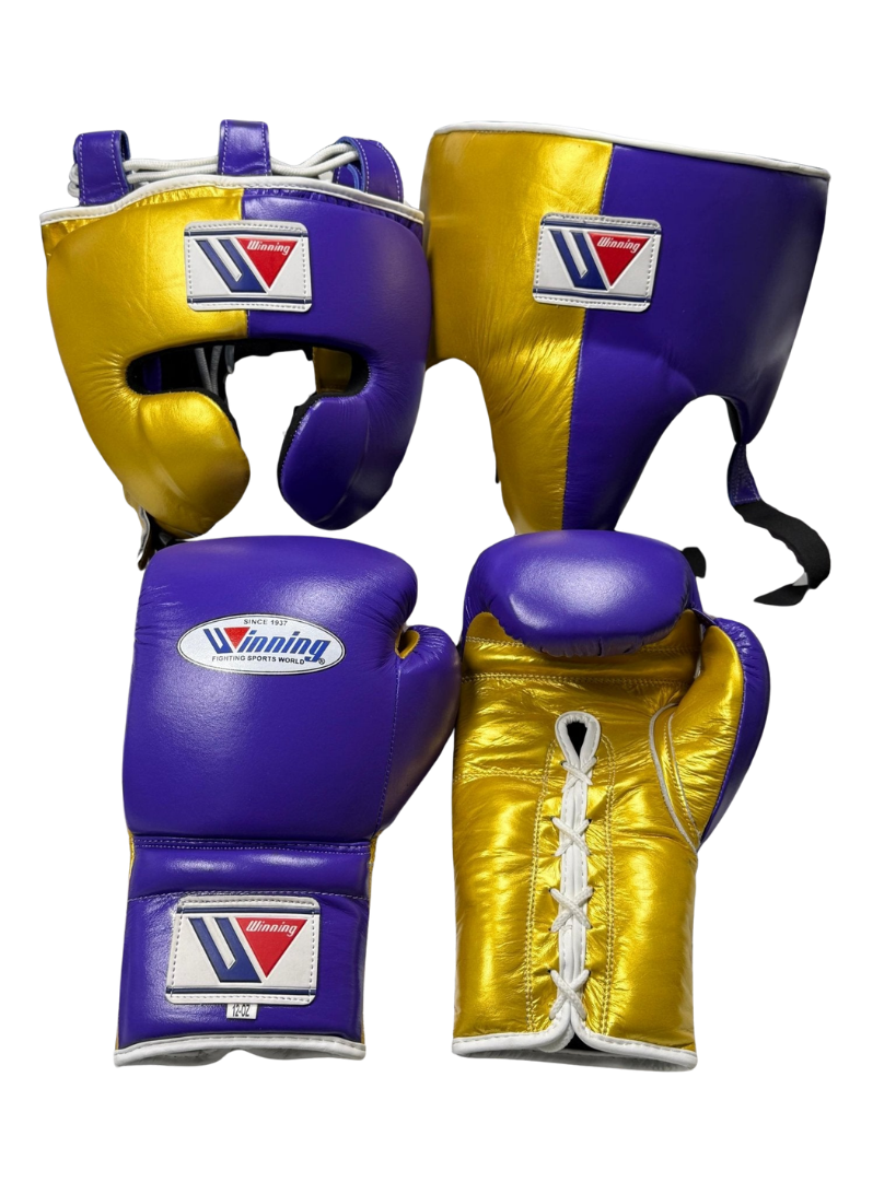 Winning Boxing Set Purple/Gold Customizable