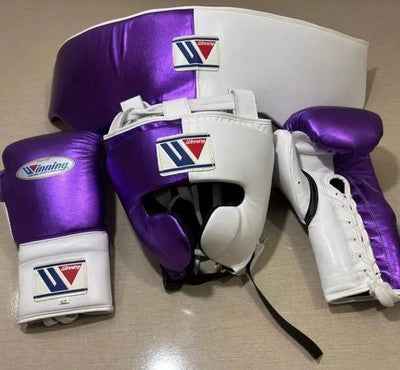 Winning Boxing Set Purple/White Sparring Set
