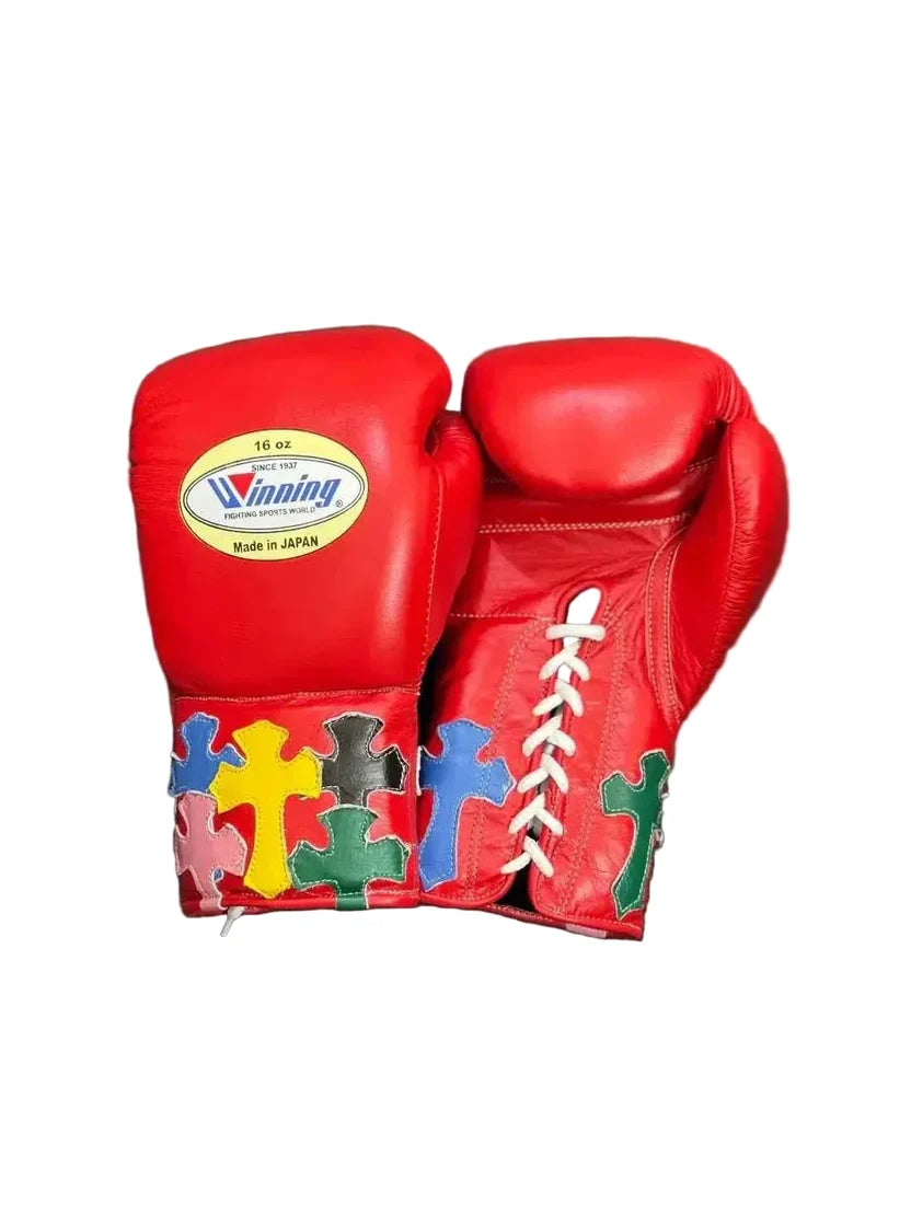 Winning Boxing Gloves Red Lace up