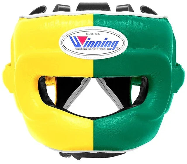 Winning Boxing Set Green/Yellow Leather