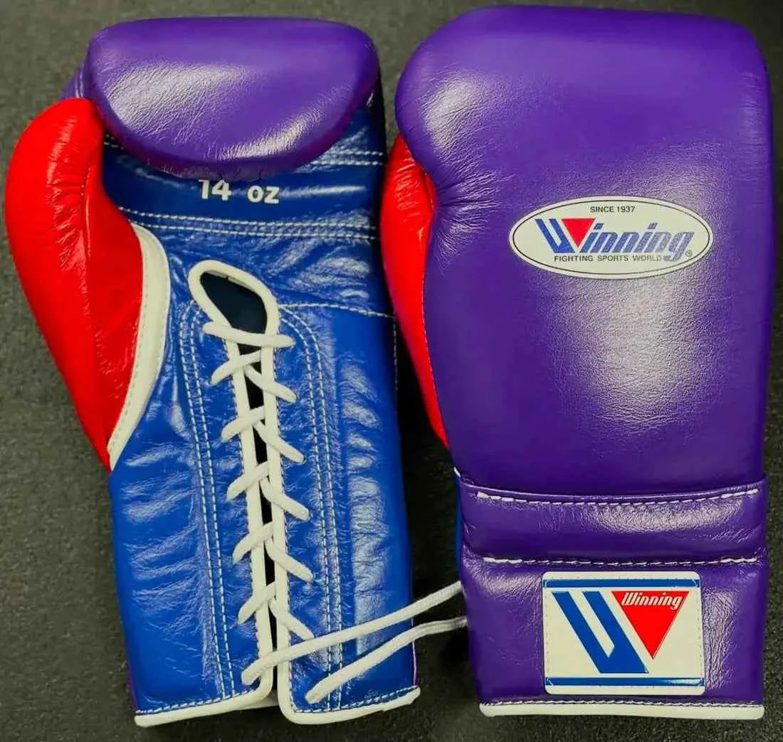 Winning Boxing Gloves Purple/Blue/Red Custom