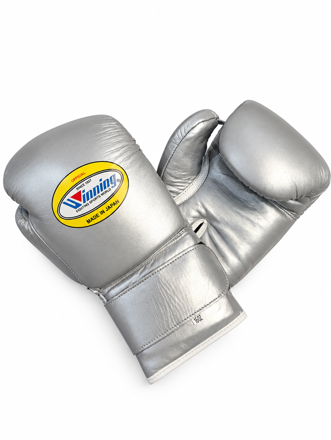 Winning Boxing Gloves Silver Velcro