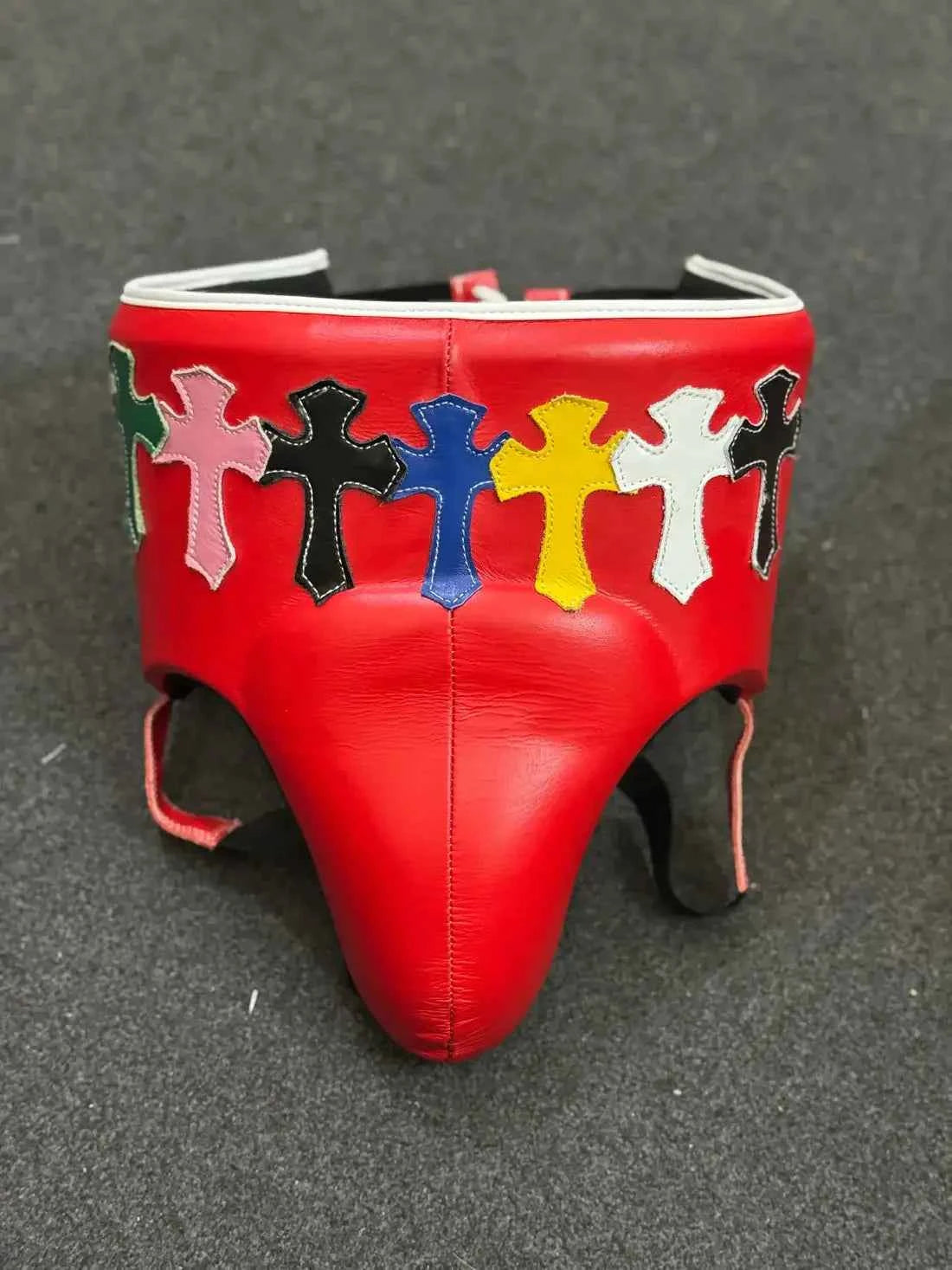 Winning Boxing Set Red Chrome Heart Style Sparring Set