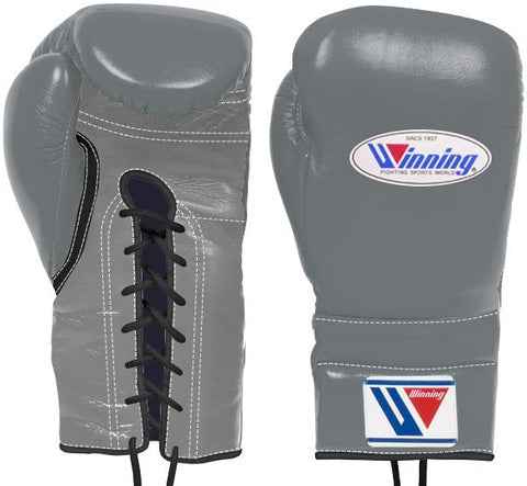Winning Boxing Gloves Grey/Black  Custom