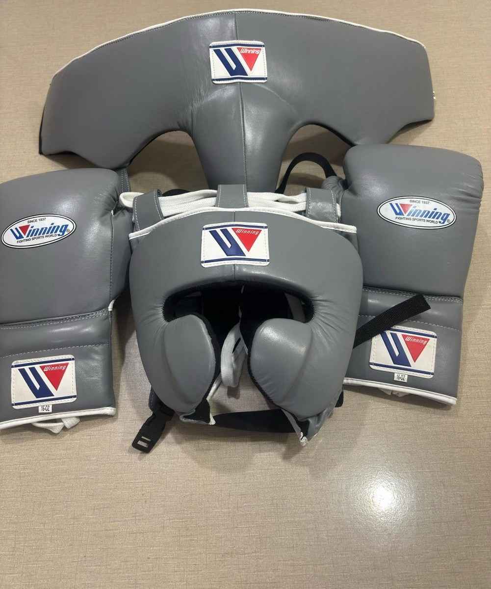 Winning Boxing Gloves Grey Custom