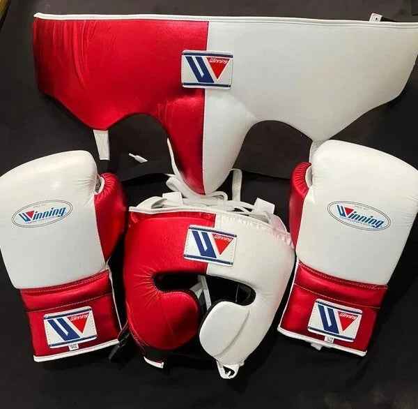 Winning Boxing Set Red/White Customizable