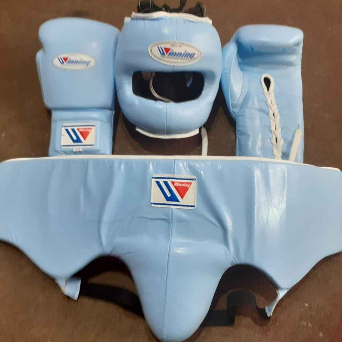 Winning Boxing Gloves Sky-Blue Custom