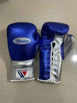Winning Boxing Set Blue/Silver Customizable