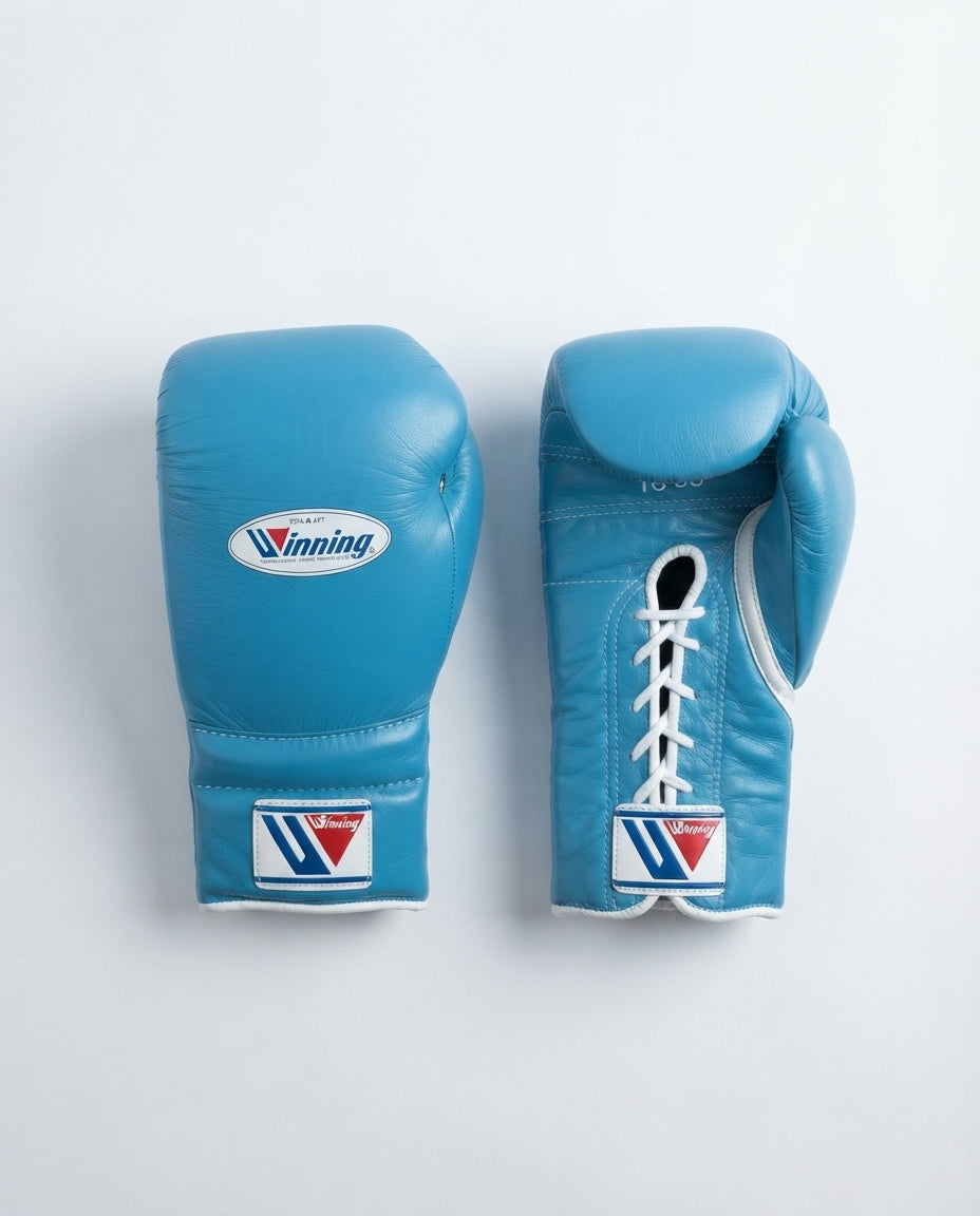 Winning Boxing Set Blue Leather