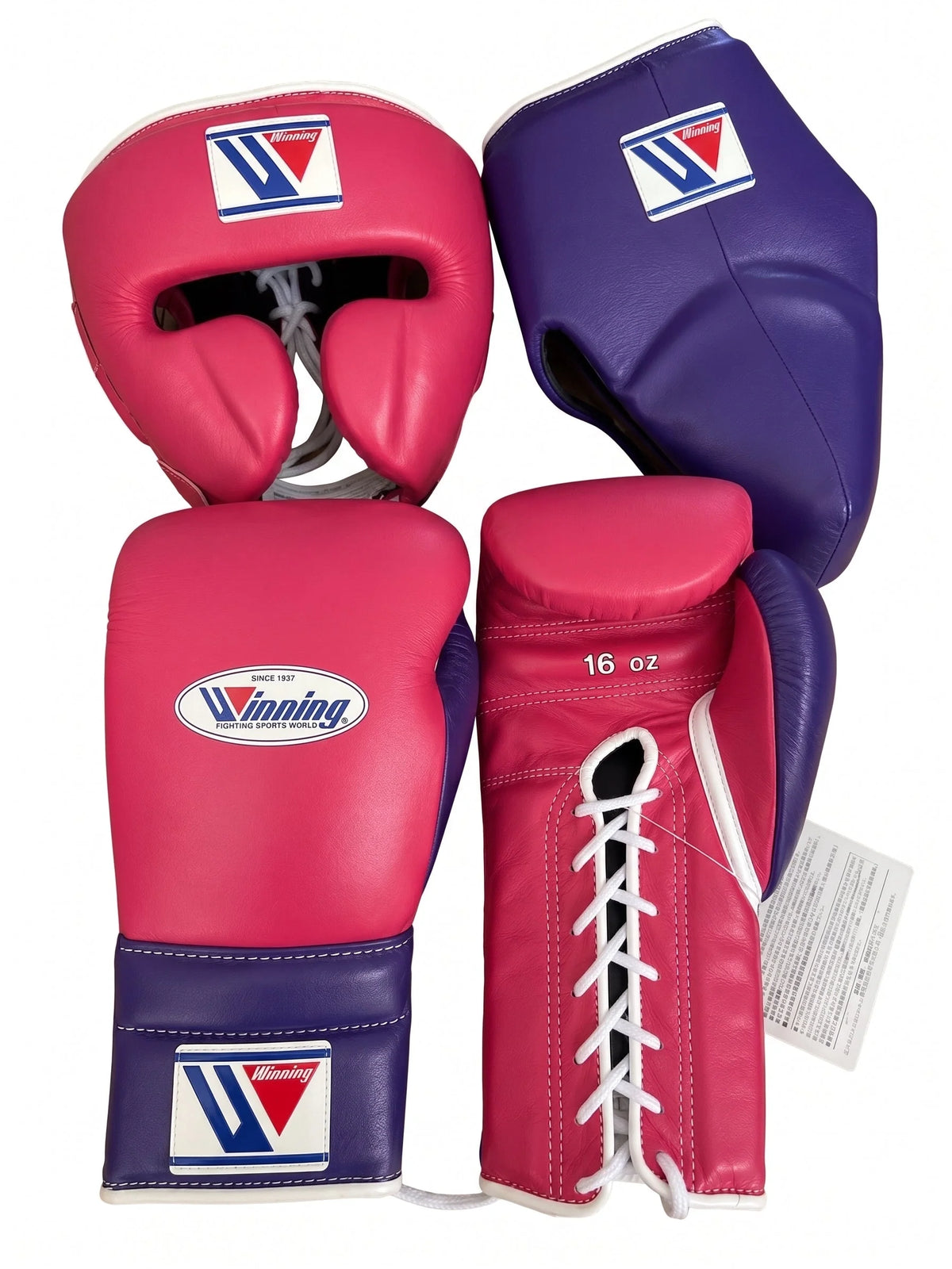 Winning Boxing Set Pink/Purple Leather