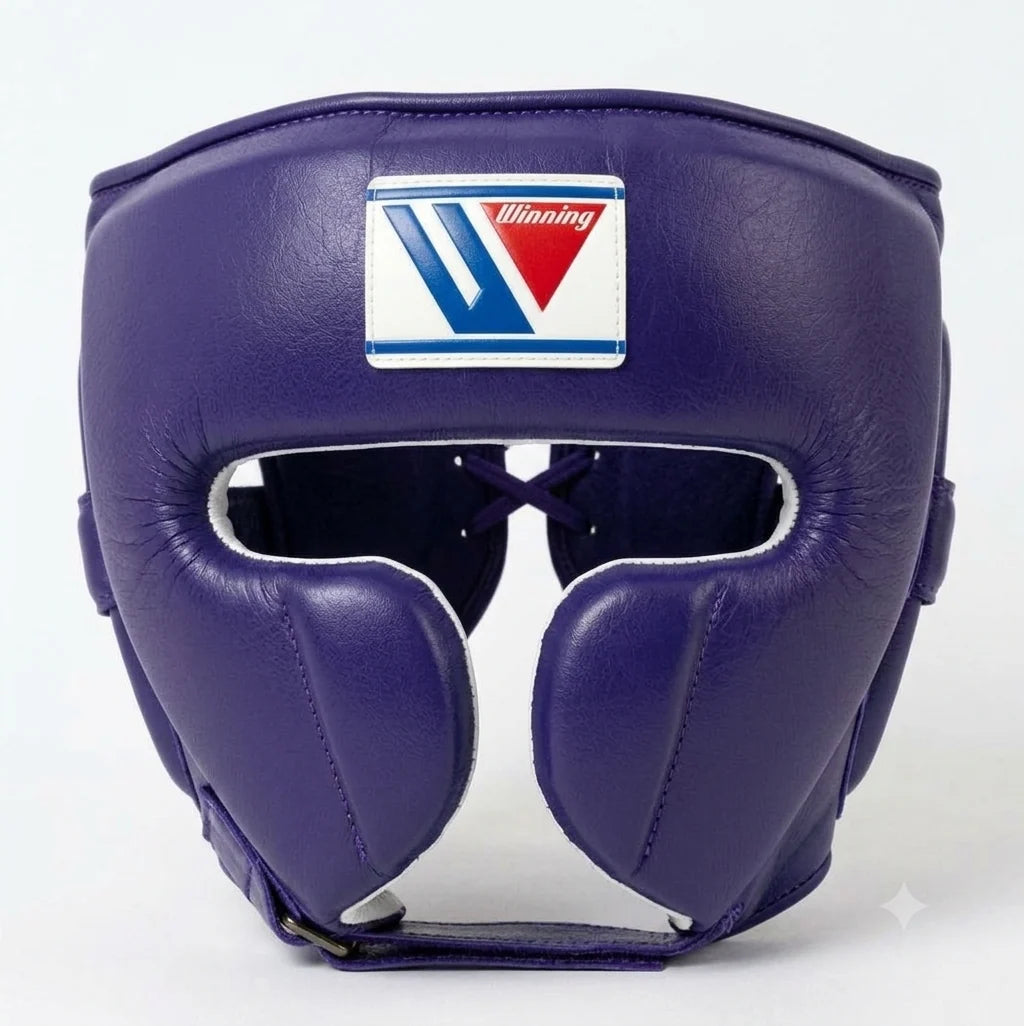 Winning Boxing Headguard Purple Custom