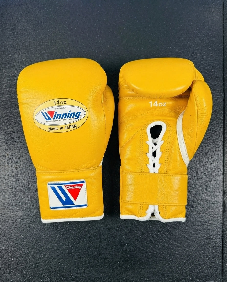 Winning Boxing Set Yellow Leather