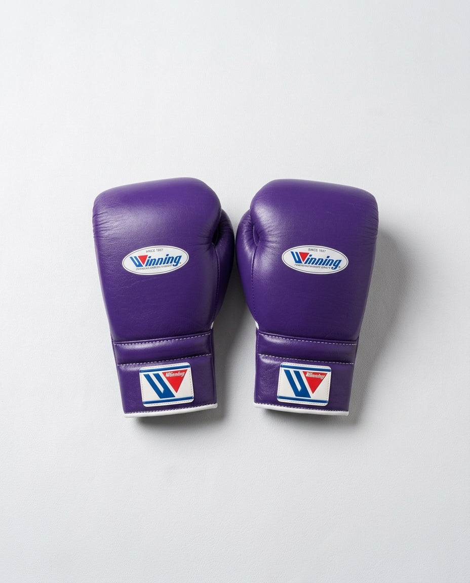 Winning Boxing Set Purple Leather