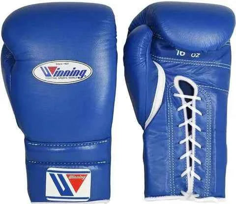 Winning Boxing Gloves Blue Lace-Up