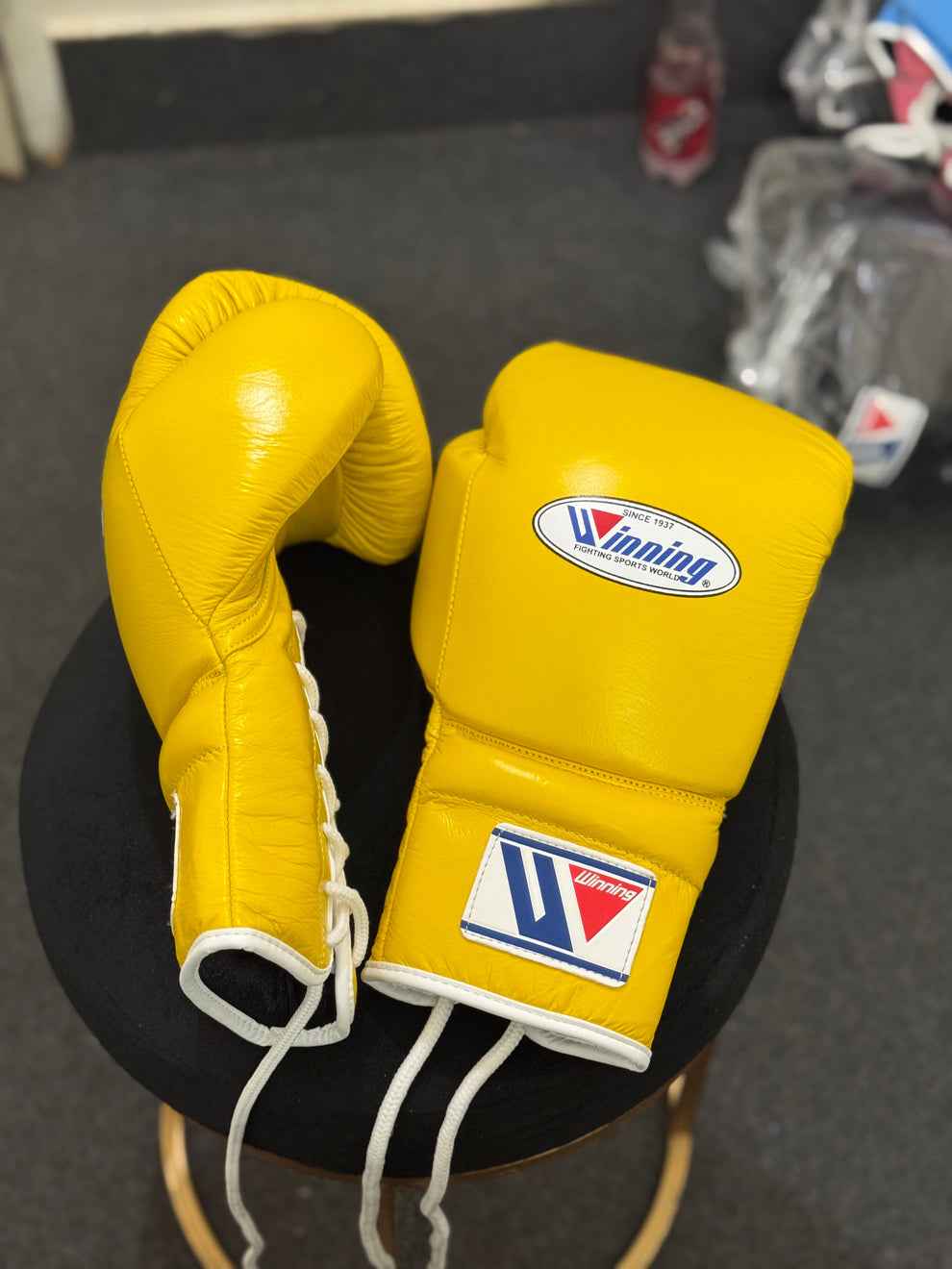 Winning Boxing Gloves Yellow Sparring