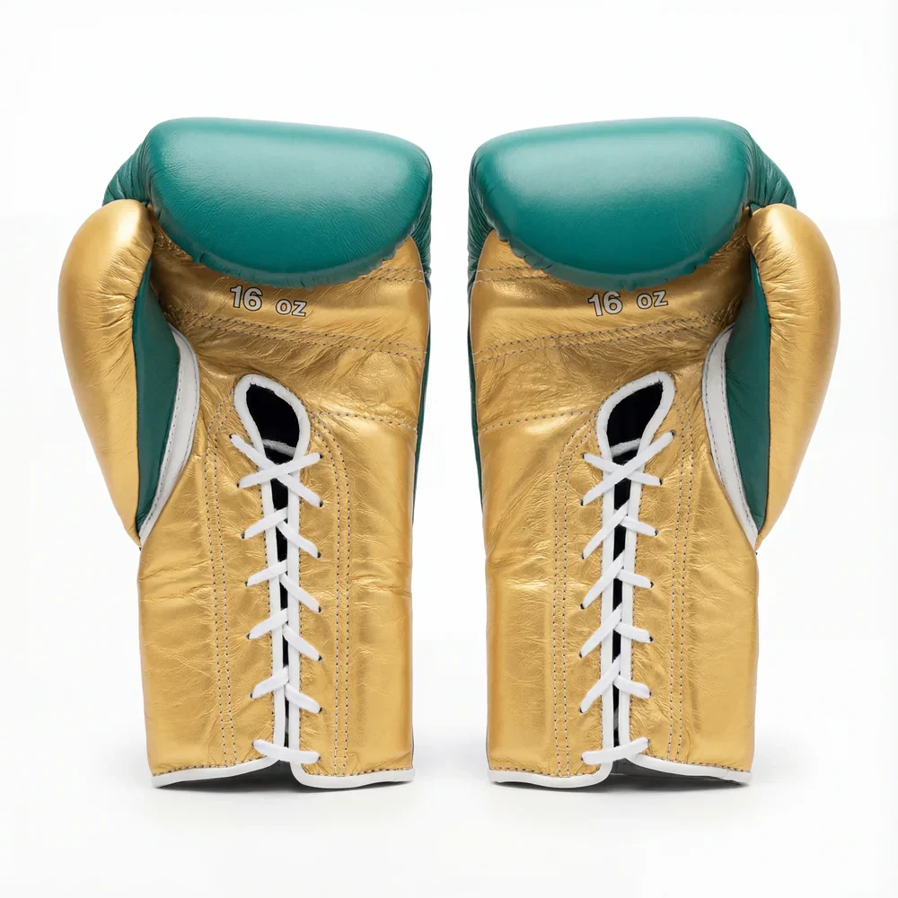 Winning Boxing Gloves Forest-Green/Gold Custom