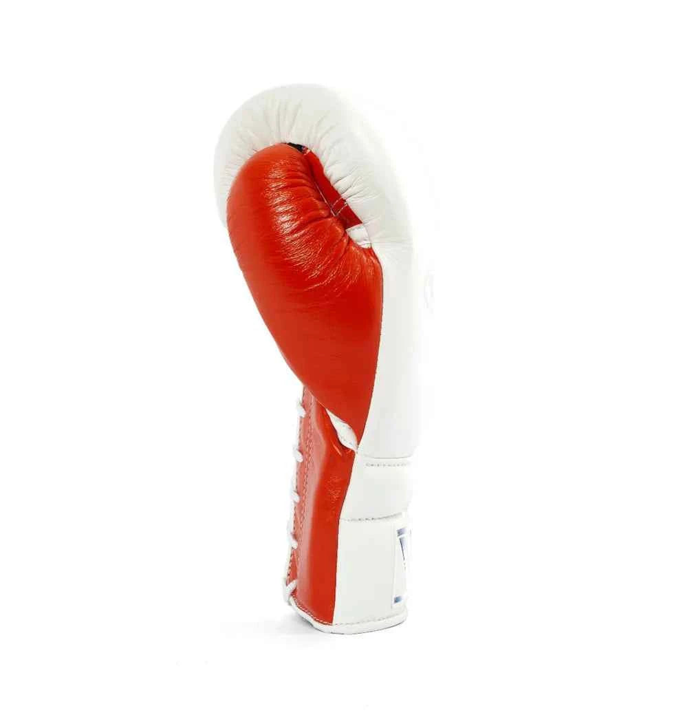 Winning Boxing Gloves White/Orange  Lace-Up