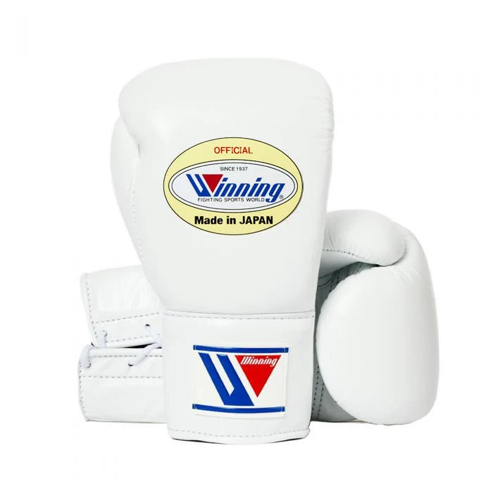Winning Boxing Gloves White Lace-Up