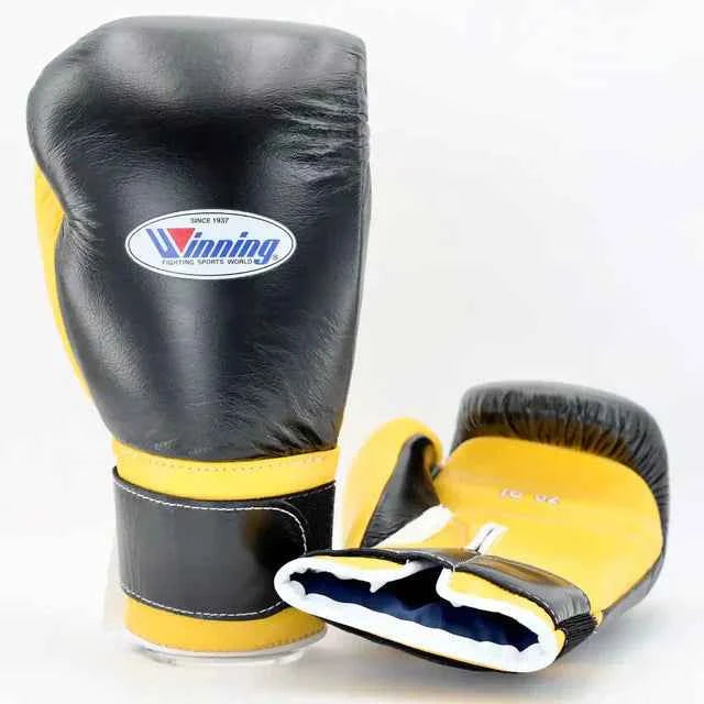 Winning Boxing Gloves Black/Yellow Customization