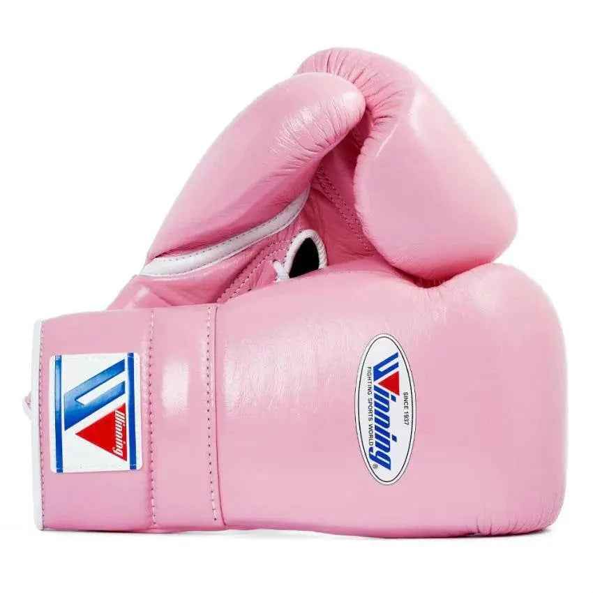 Winning Boxing Gloves Pink Lace-Up