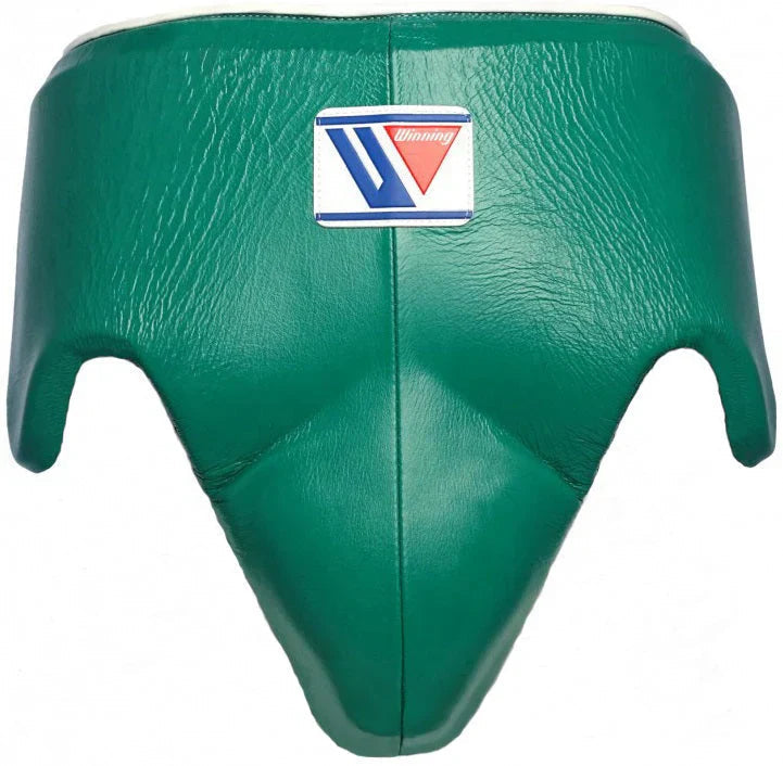 Winning Boxing Groinguard Green Leather