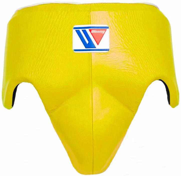 Winning Boxing Groinguard Yellow Comfort Leather